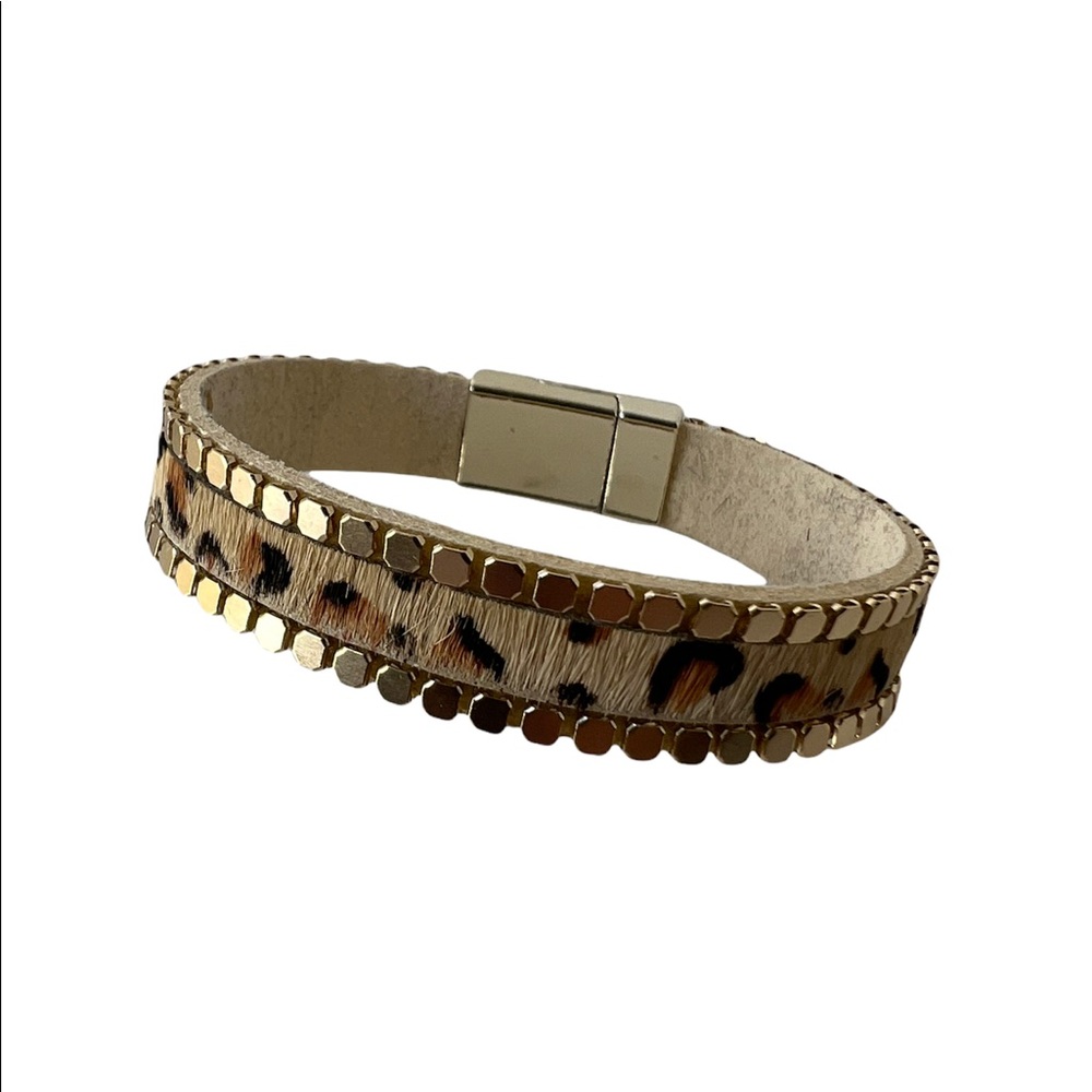 Magnetic Beaded Cheetah Bracelet